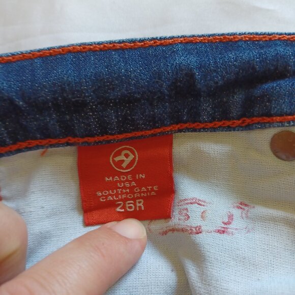 Big Star Womens Jeans Flary Flare Y2K Lowrise  Dark Wash Stretch 7WFLABT Size 26 - Picture 10 of 15